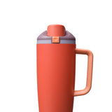 Owala FreeSip Tumbler 40 oz Stainless Steel Water Bottle in Terracotta Sunset