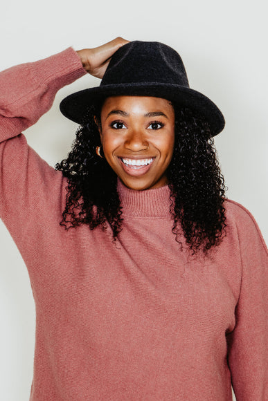 C.C Felt Hat for Women in Dark Grey