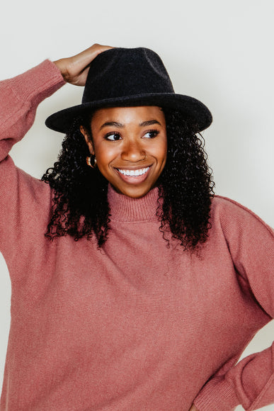 C.C Felt Hat for Women in Dark Grey