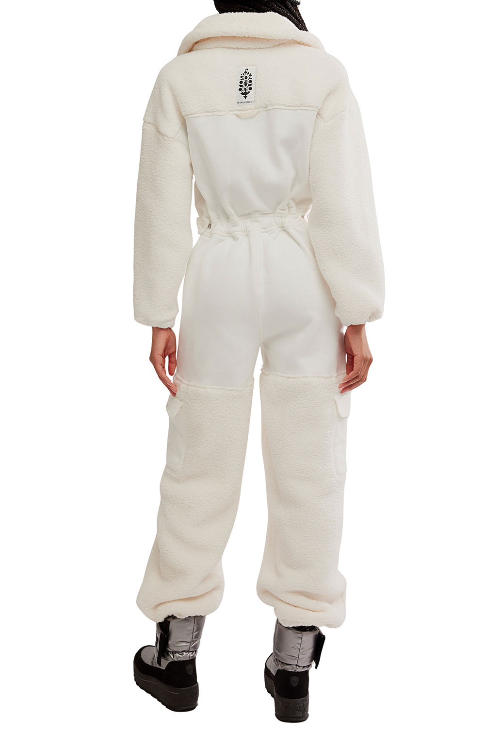 FP Movement Salopette Fleece Coverall for Women in Ivory