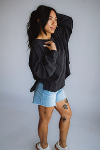 Free People We The Free Total Eclipse Tee for Women in Black