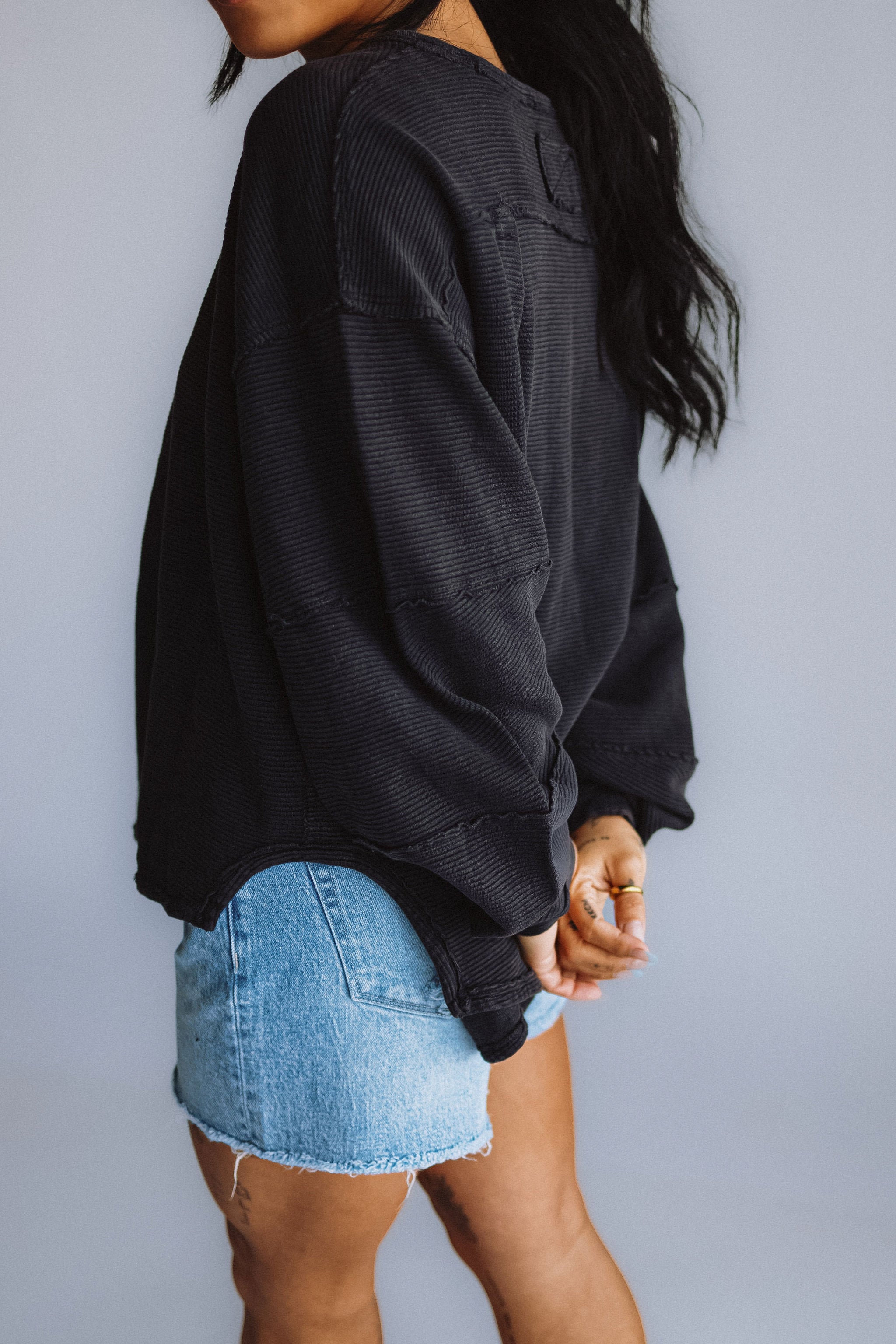 フリーピープル Free People Total Eclipse Tee レディース シャツ トップス Black Free People We The Free Total Eclipse Tee for Women in Black