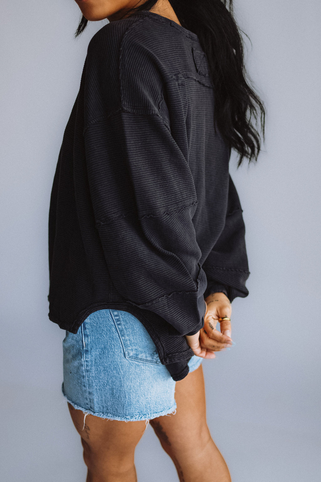 Free People We The Free Total Eclipse Tee for Women in Black