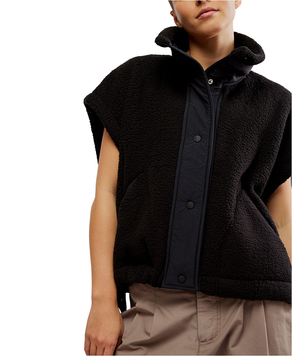 FP Movement Scout It Out Fleece Vest for Women in Black