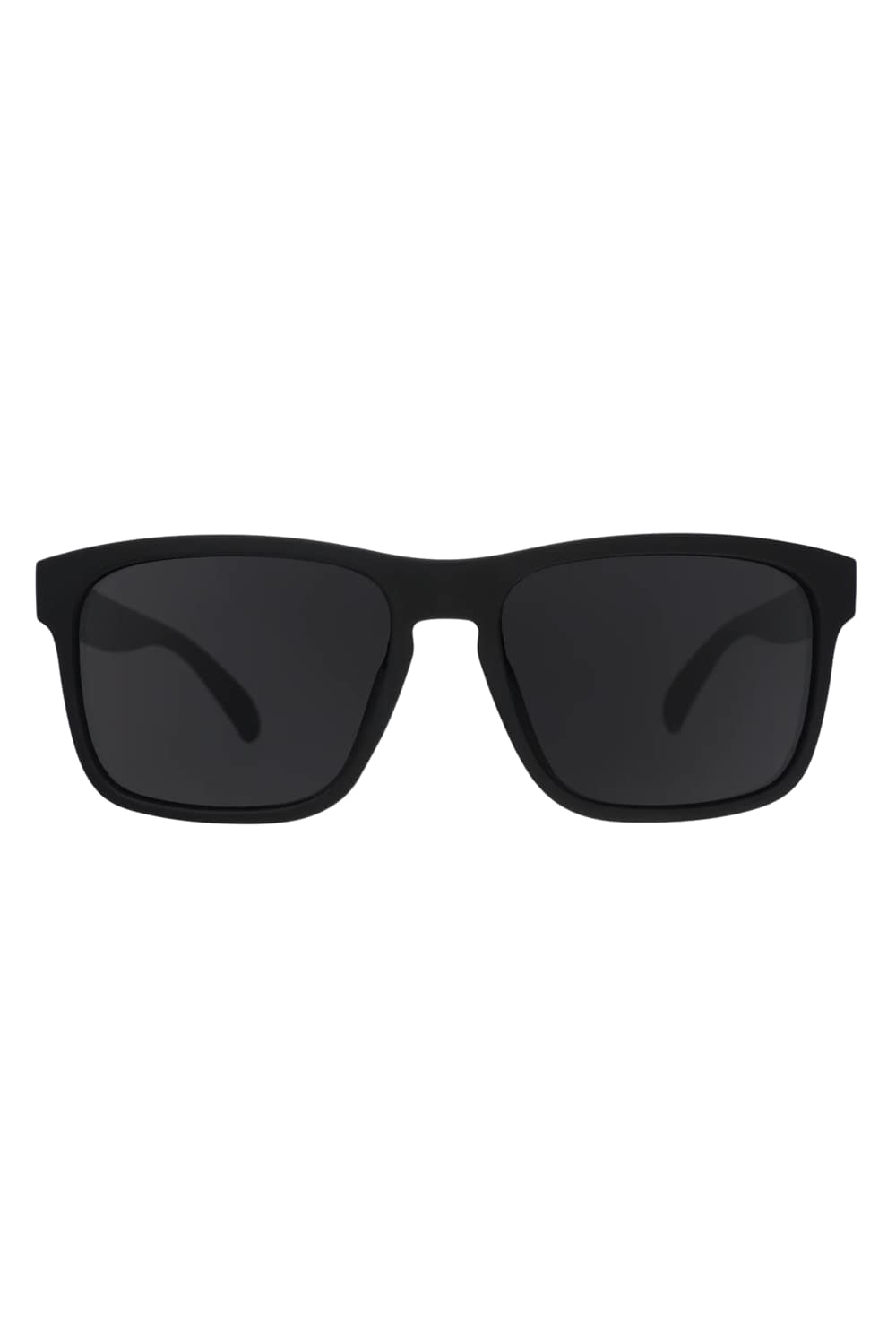 Black sunglasses on a white background