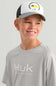Huk Fishing Pursuit T-Shirt for Kids in Grey