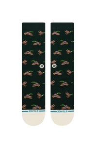 dark green socks with duck pattern HUNTINCREW_A556D25HUN-PINEstancesocks_2