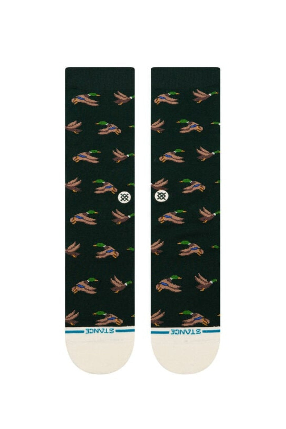 dark green socks with duck pattern HUNTINCREW_A556D25HUN-PINEstancesocks_2