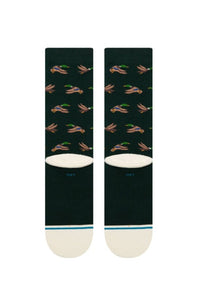 dark green socks with duck pattern HUNTINCREW_A556D25HUN-PINEstancesocks_3