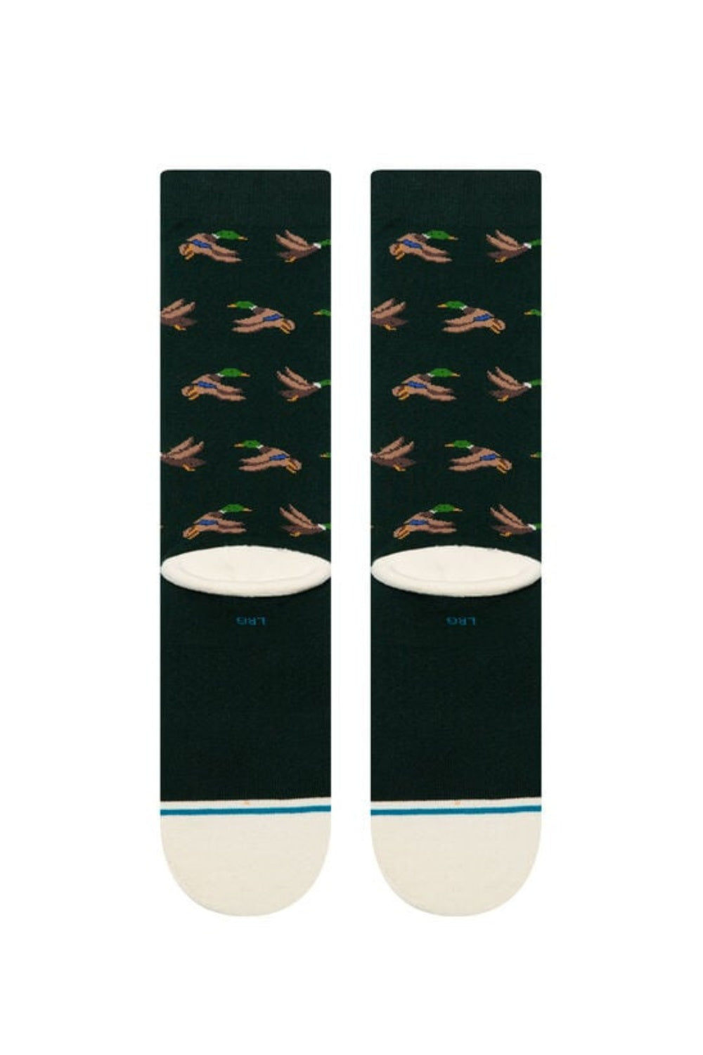 dark green socks with duck pattern HUNTINCREW_A556D25HUN-PINEstancesocks_3