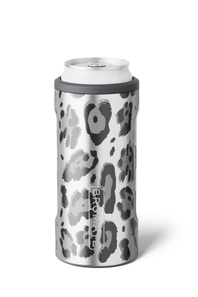 BruMate 12 oz Hopsulator Slim Can Cooler in Metallic Leopard