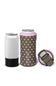 trio with lid brown with pink dots 