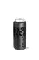A black Hydrojog can cooler sleeve with a dark gray leopard print pattern, shown on a white background.