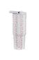 HydroJug Sport 40 oz Tumbler in Primrose Pink | 40OZ PRIMROSE-PINKSTRIPE