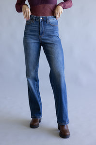 Judy Blue Tummy Control Straight Leg Jeans for Women 
