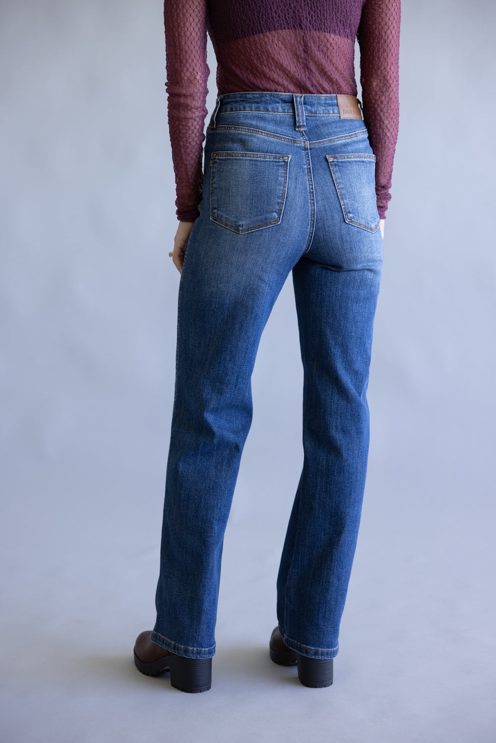 Judy Blue Tummy Control Straight Leg Jeans for Women 