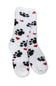 Worlds Softest Fireside Puppy Love Socks for Women in White | 76017