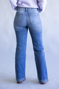 KanCan High Rise Flare Wide Jeans for Women