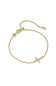 Kendra Scott Cross Gold Crystal Delicate Chain Bracelet in White CZ | 9608805247