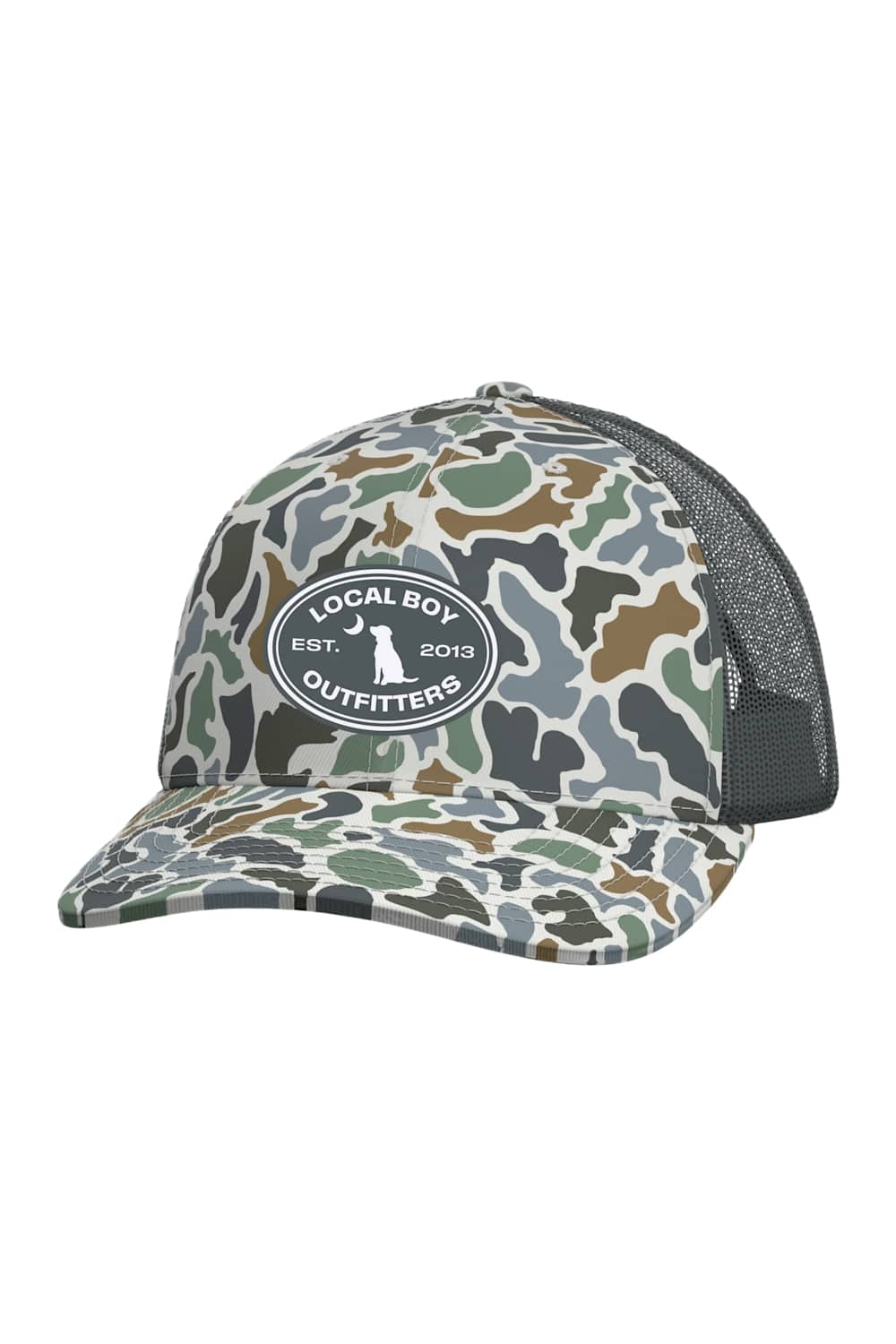 Local Boy Outfitters Classic Oval Trucker Hat for Men in Camo