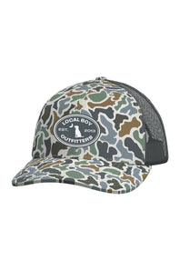 Local Boy Outfitters Classic Oval Trucker Hat for Men in Camo