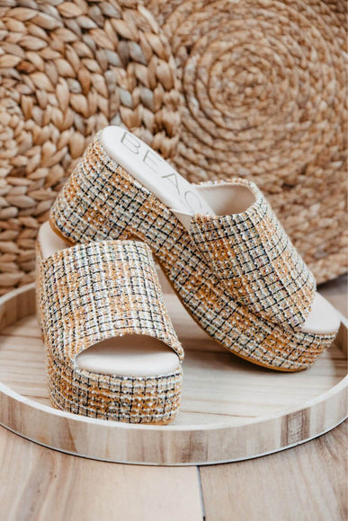 Beach by Matisse Terry Platform Tweed Heels for Women in Brown