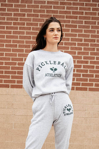 1897 Active Pickleball Sweatshirt for Women in Grey