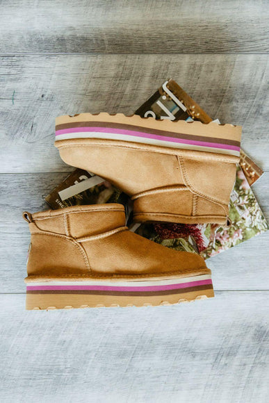 Bearpaw Retro Shorty Booties for Women in Brown