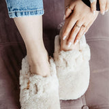 Birkenstock Boston Big Buckle Shearling Teddy Clogs for Women in Eggshell