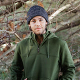 Carhartt Rain Defender Loose Fit Heavyweight 1/4 Zip Sweatshirt for Men in Dark Green