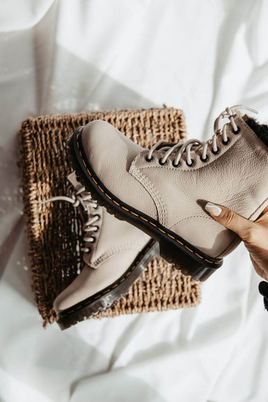 Dr. Martens Serena Vintage Lined Boots for Women in Taupe