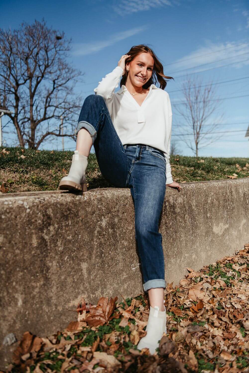 Judy Blue Jeans Mid Rise Cuffed Boyfriend Jeans for Women