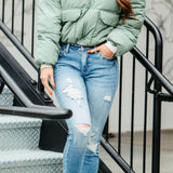 KanCan Distressed Ankle Skinny Jeans for Women
