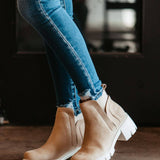 Soda Shoes Rita Lug Booties for Women in Brown