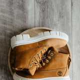 Timberland Greyfield Leather Booties for Women in Brown