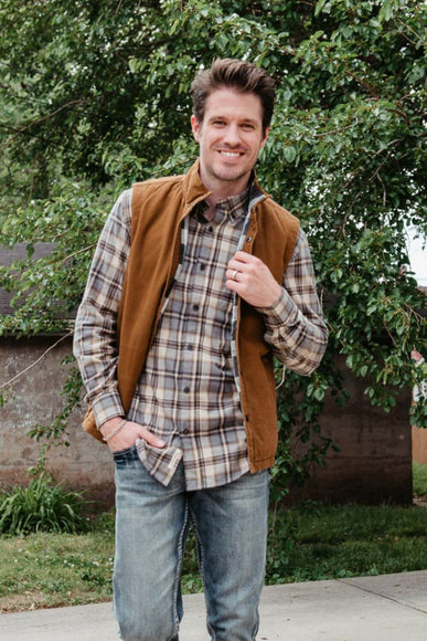 Union Canyon Vest for Men in Tan Brown