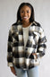 Love Tree Sherpa Lined Plaid Jacket for Women in Black Plaid