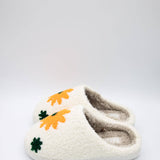 MIA Shoes Retro Daisy Slippers for Women in White