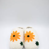 MIA Shoes Retro Daisy Slippers for Women in White