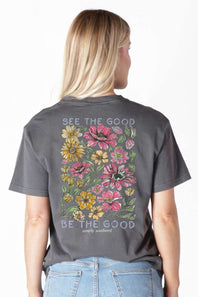 Simply Southern See the Good T-Shirt for Women in Graphite