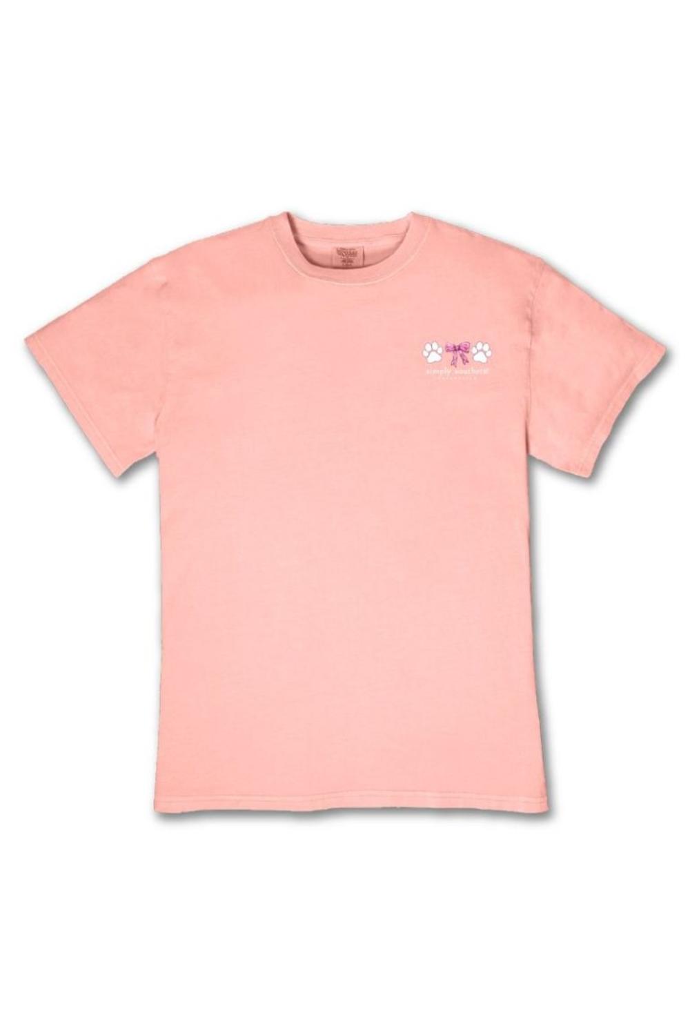 Simply Southern Girls Best Friend T-Shirt for Women in Light Peach