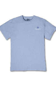 Simply Southern Youth At the Lake T-Shirt for Girls in Faded Blue