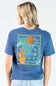 Simply Southern Reef Mineral Wash T-Shirt for Women in Overcast Blue