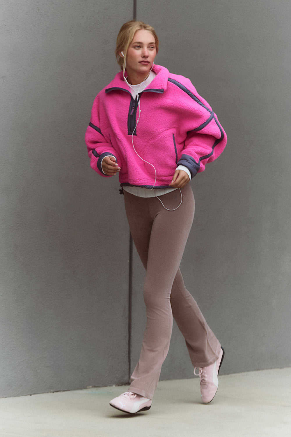 FP Movement Mountain High ½ Zip Fleece for Women in Fuchsia Flirt