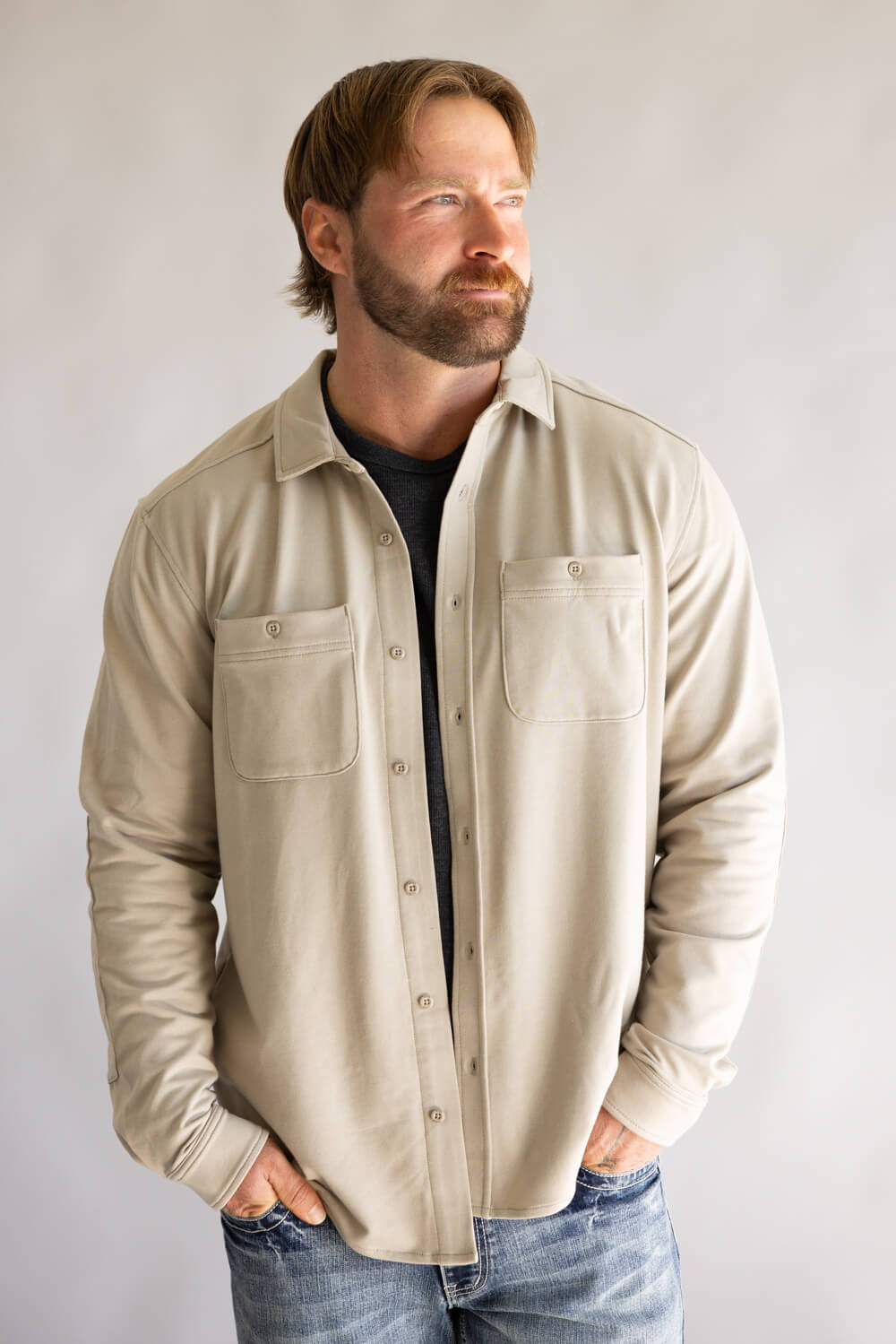 Marsh Wear Fireside Overshirt for Men in Coriander