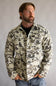 Marsh Wear Delano Shacket for Men in Stone Mallard Camo