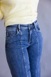 Mica High Rise Dark Wash Wide Leg Jeans for Women