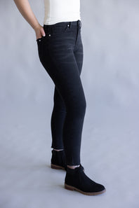 Mica High Rise Crop Skinny Jeans for Women in Black