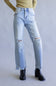 Mica Super High Rise Distressed Wide Leg Jeans for Women  MDP-W3522M