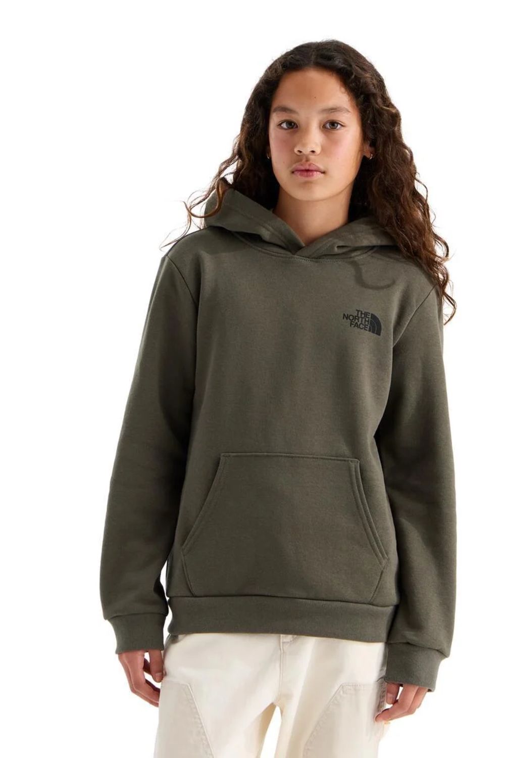 The North Face Teen Evolution Box Hoodie in Dark Green | NF0A8CZC-04B
